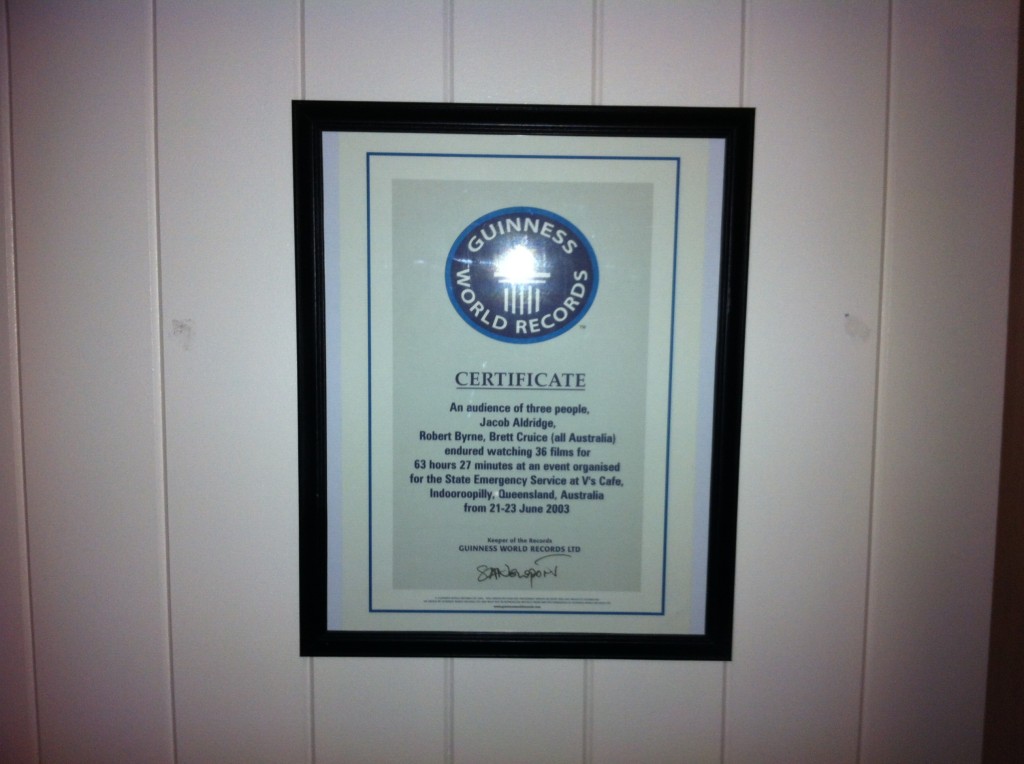 Guinness World Record Certificate