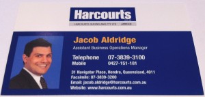 Business Card - Jacob - Harcourts real estate