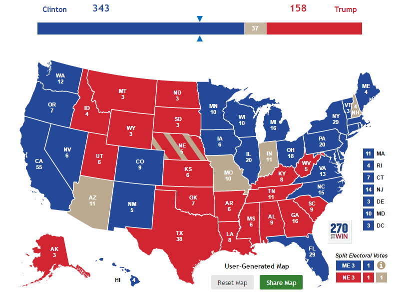 My Electoral College Vote Prediction Map