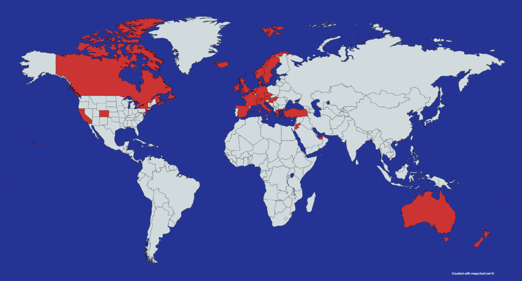 JACOB ALDRIDGE WORLD MAP