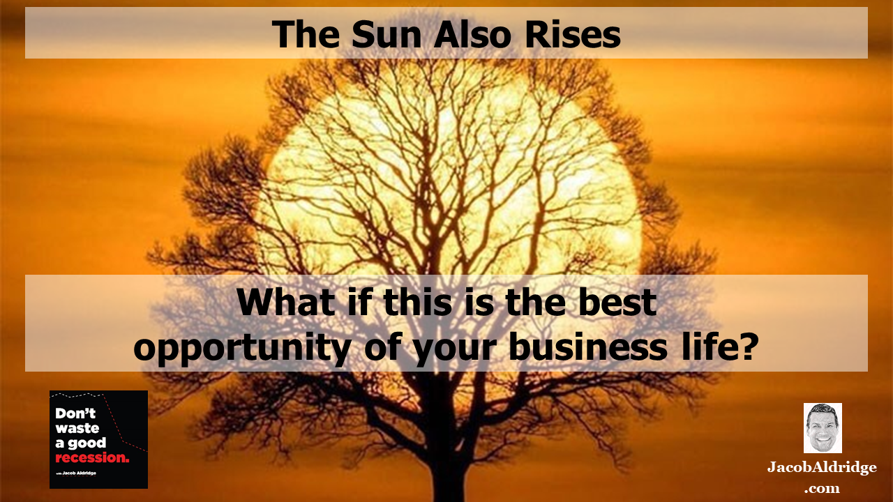 What if this Recession were the best opportunity for your business?